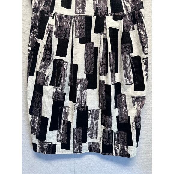 Donna Morgan Abstract Brushstroke Sheath Dress 12P Old Money - Picture 2 of 12